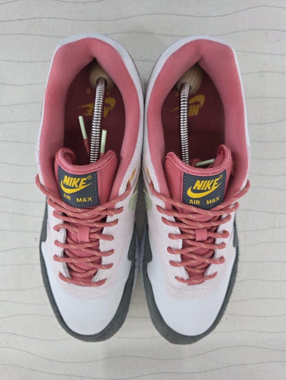 Nike Mens Air Max 1 Easter Celebration Leather Sneakers Shoes FZ4133-640 Sz 13 - Picture 6 of 12